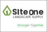 SiteOne Landscape Supply logo featuring a green leaf integrated with company name